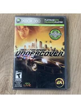 Need for Speed Undercover Xbox 360 2008 CIB Platinum Hits Tested